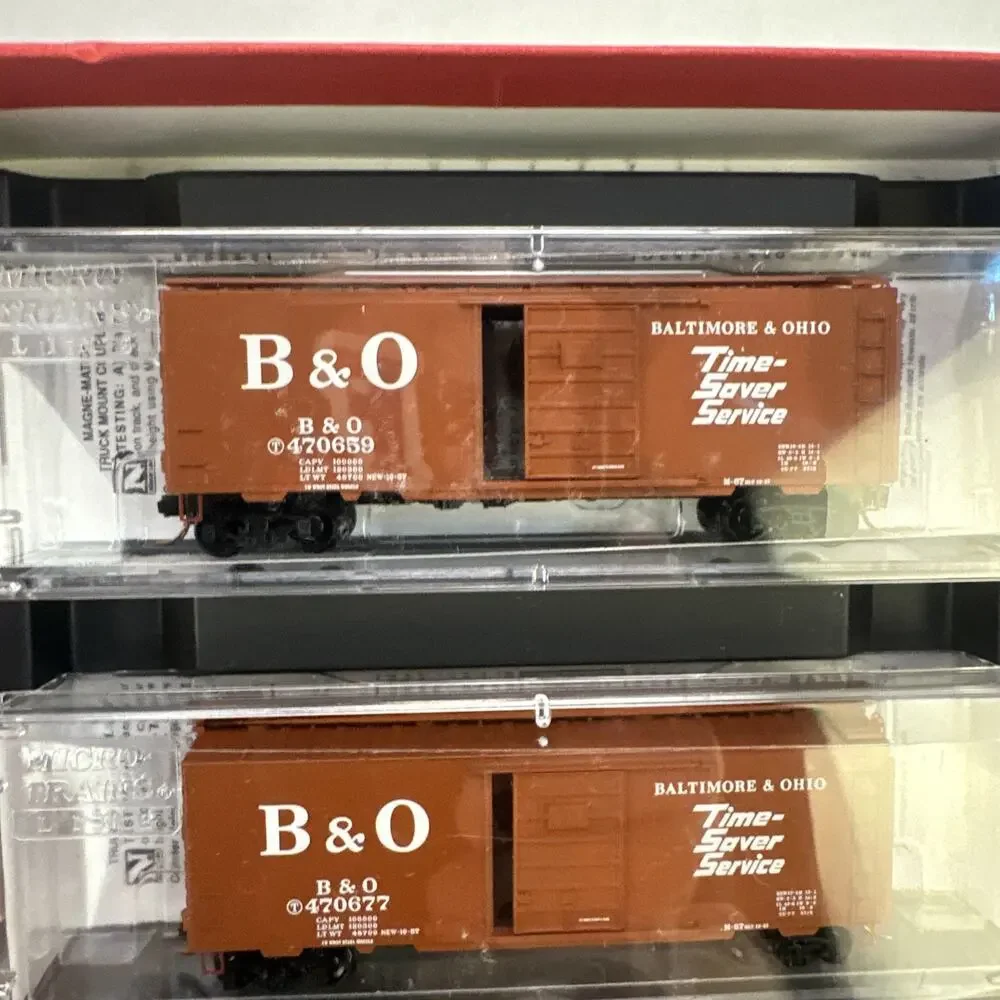 NEW RARE Micro-Trains Line Baltimore & Ohio N Scale Four Car Runner Pack